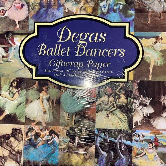 Edgar Degas Ballet Dancers - Masterpieces Selection Wrapping Paper Sheets - Picture 10 of 10